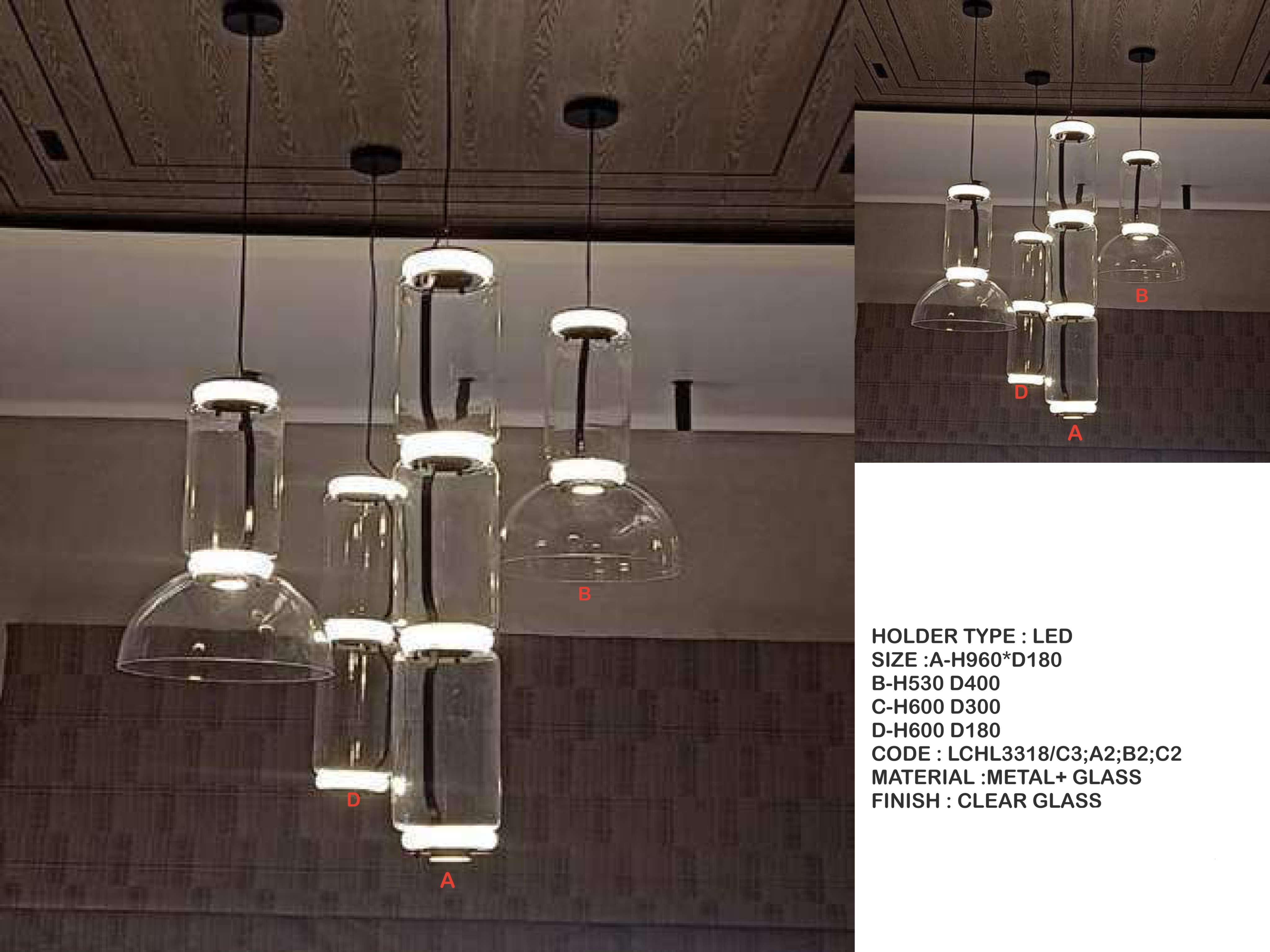 Beyond Lights - Glass Pendant Light- LCHL